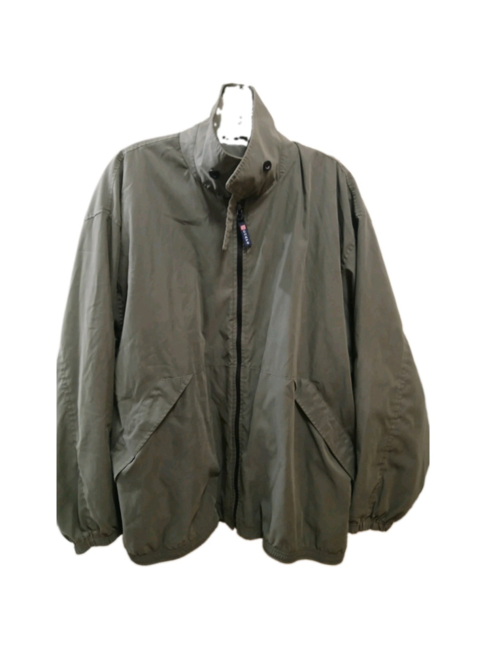 VTG 90s Chaps Ralph Lauren Windbreaker Jacket Mens XL Olive Green Made Russia